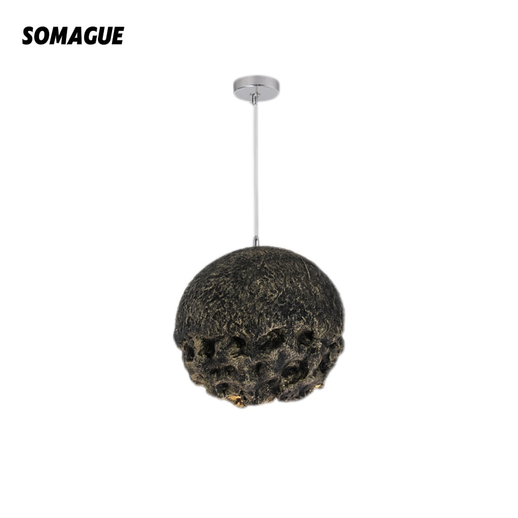 Nexa Pendant Light Wabi-Sabi Stone Style Resin PVC Living room Bedroom