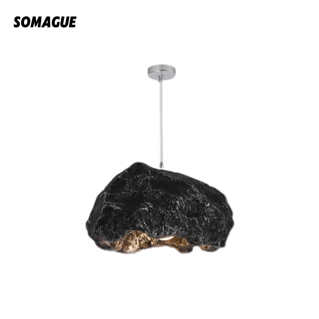 Nexa Pendant Light Wabi-Sabi Stone Style Resin PVC Living room Bedroom