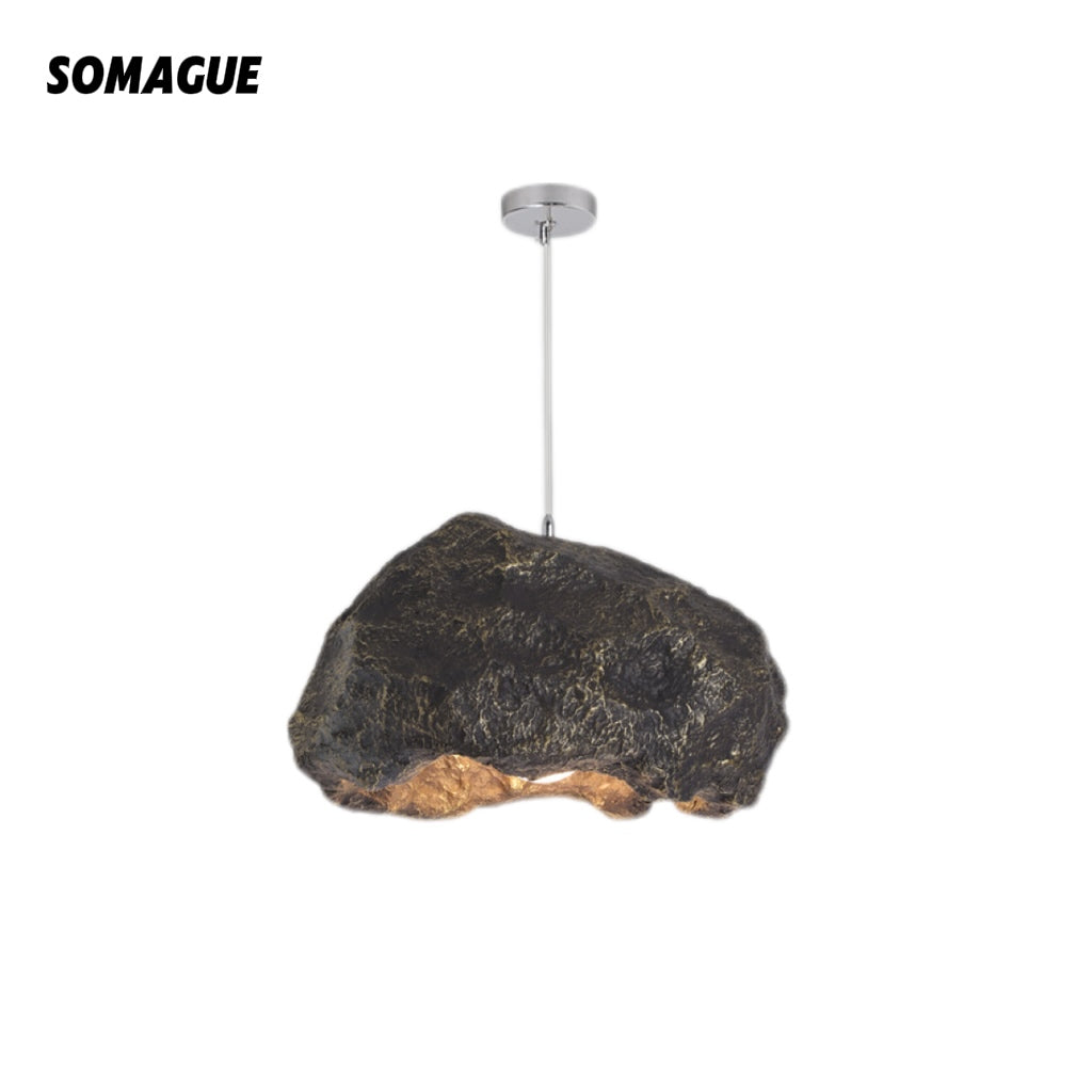 Nexa Pendant Light Wabi-Sabi Stone Style Resin PVC Living room Bedroom