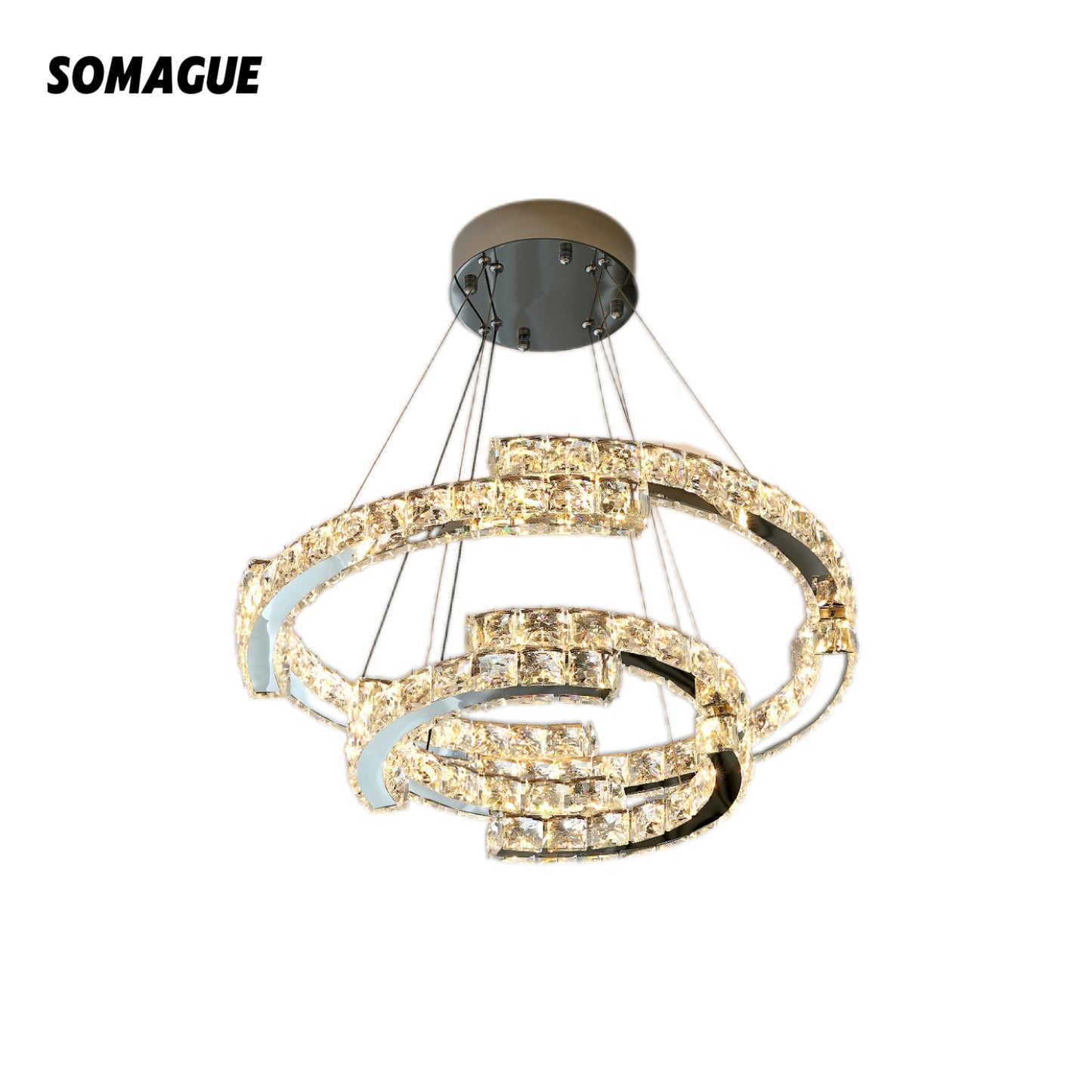 Aura Chandelier Luxury Elegant Crystal Living Room Bedroom
