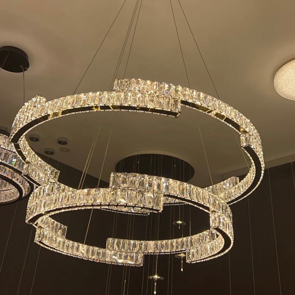 Aura Chandelier Luxury Elegant Crystal Living Room Bedroom