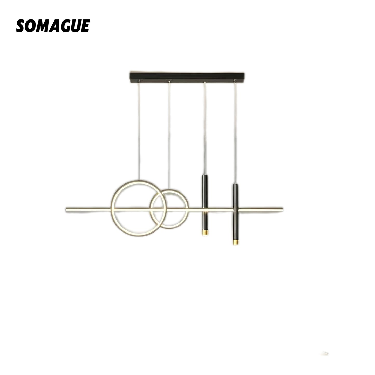 Elys Pendant Light Modern Linear Metal Bedroom Living Room