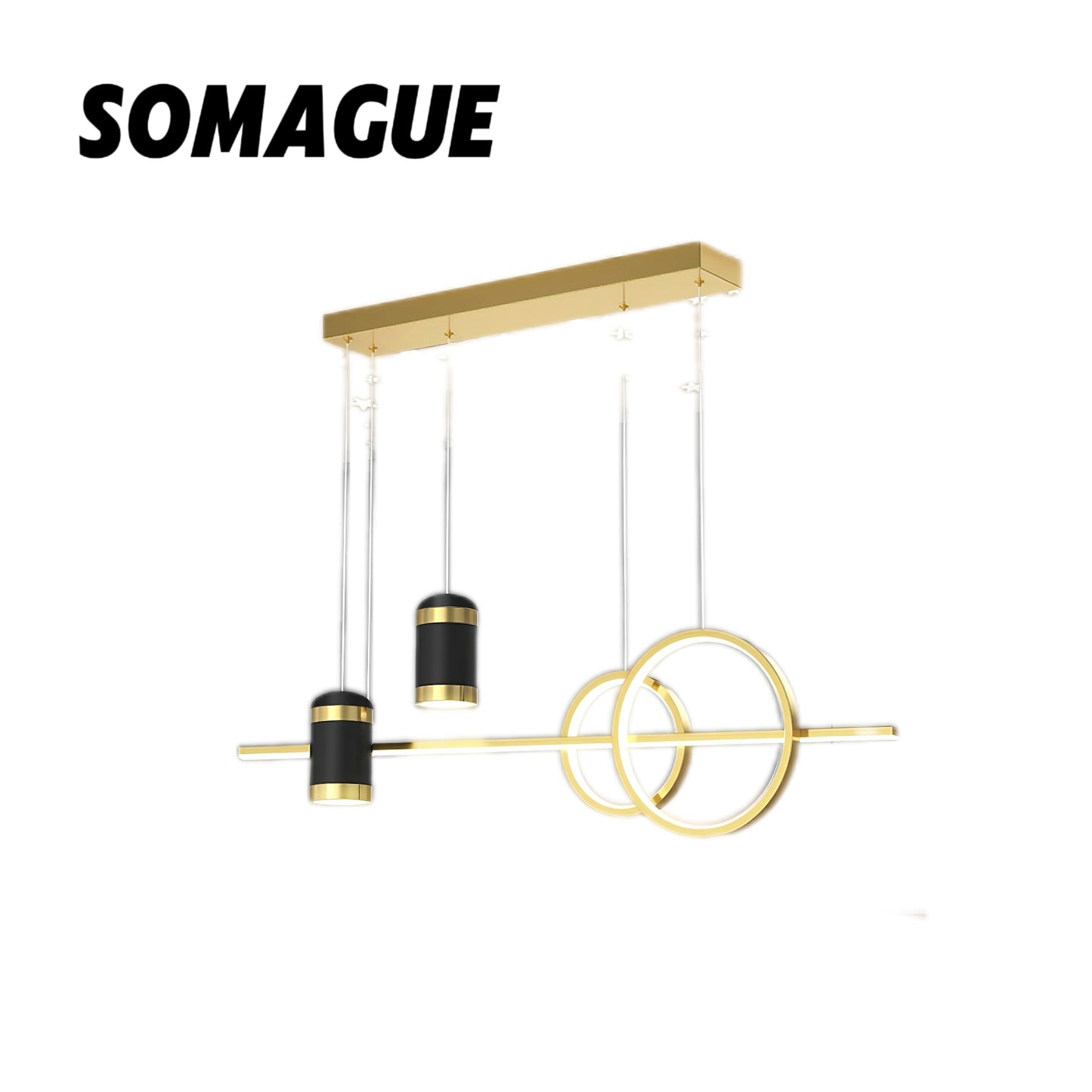Elys Pendant Light Modern Linear Metal Bedroom Living Room