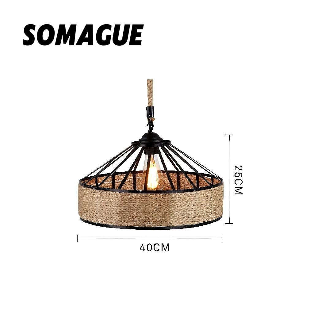 Noncu Pendant Vintage Handmade Twine Bedroom Living Room