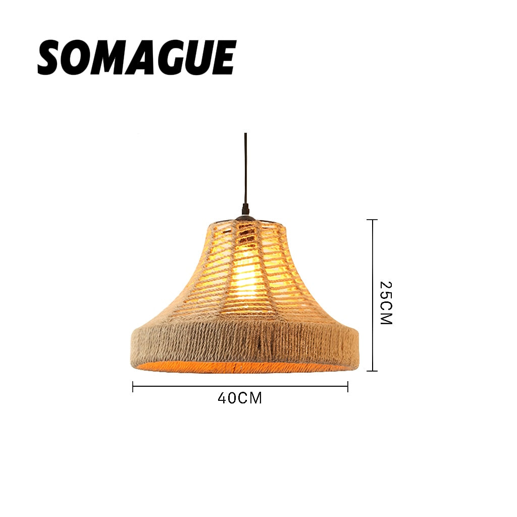 Noncu Pendant Vintage Handmade Twine Bedroom Living Room