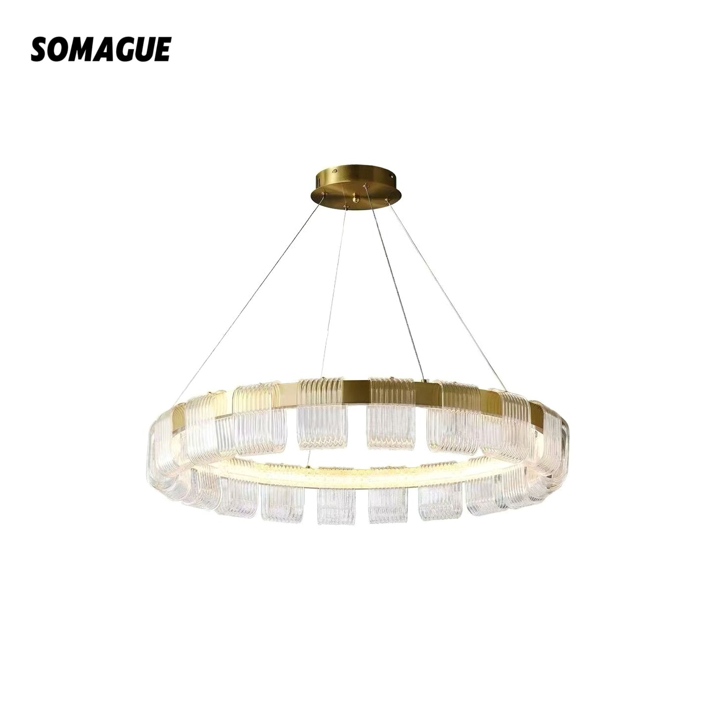 Aura Chandelier Vintage Retro Acrylic Bedroom Living Room