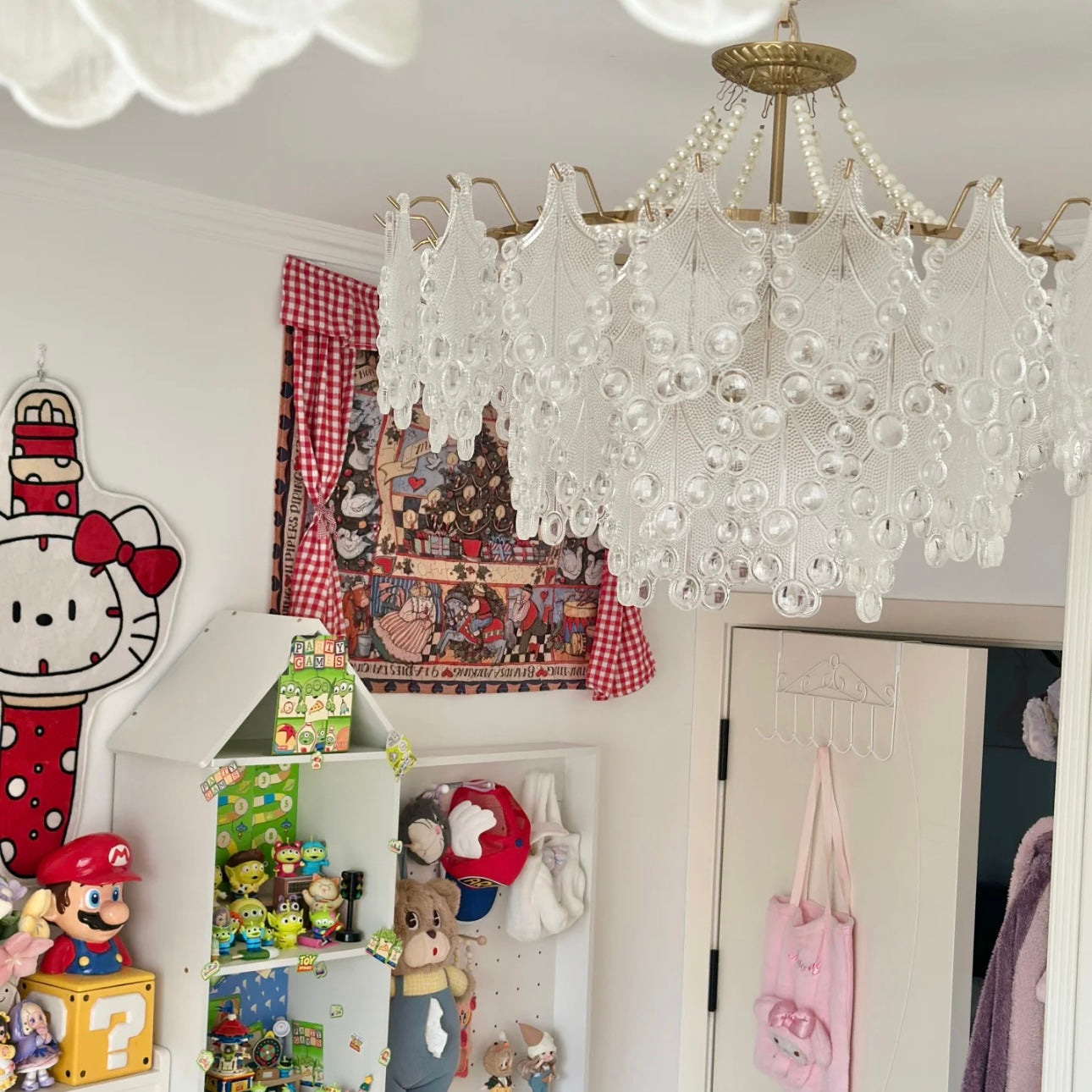 Aura Chandelier Vintage Retro Glass Bedroom Living Room