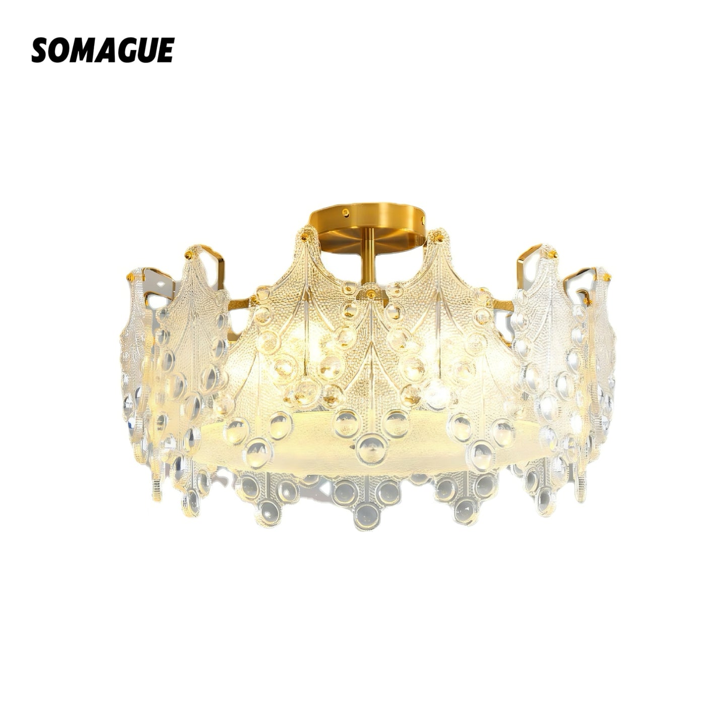 Aura Chandelier Vintage Retro Glass Bedroom Living Room