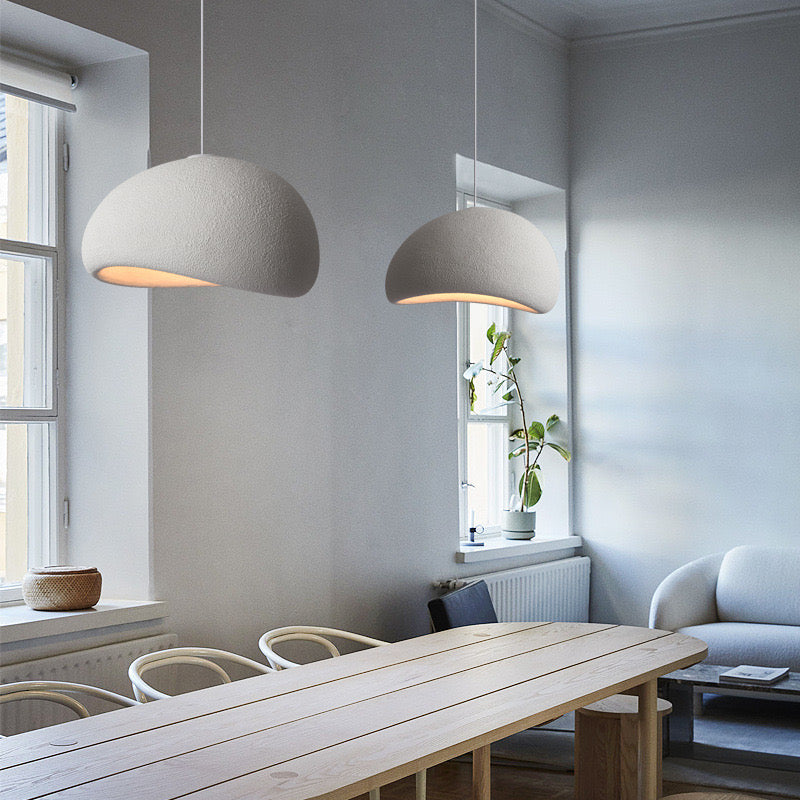 Zephyra Pendant Light Spherical Cloud Wabi-Sabi Living Room