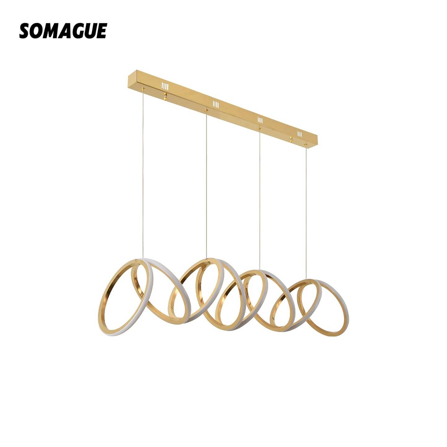 Elys Pendant Light Luxury Modern Metal Acrylic Living Room Bedroom
