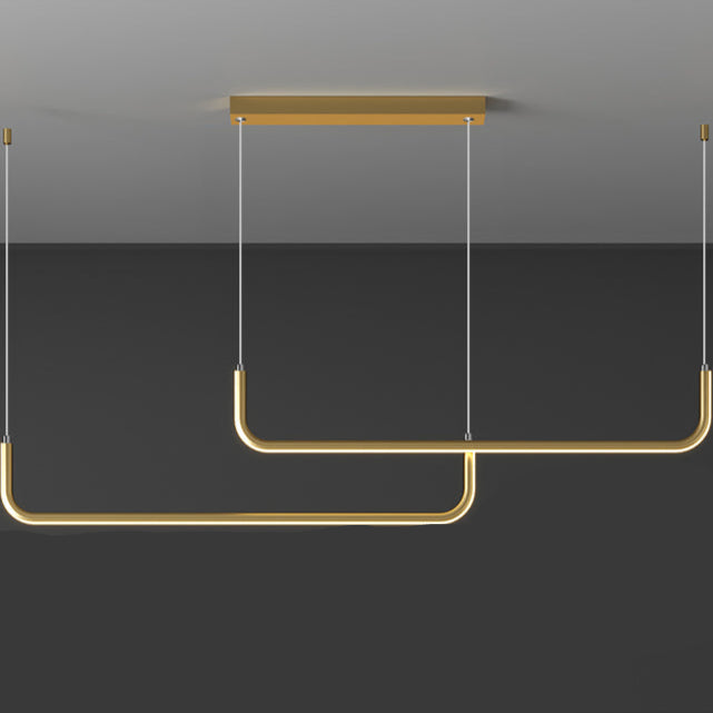 Elys Pendant Light Modern Linear Classic Metal Living Room Bedroom