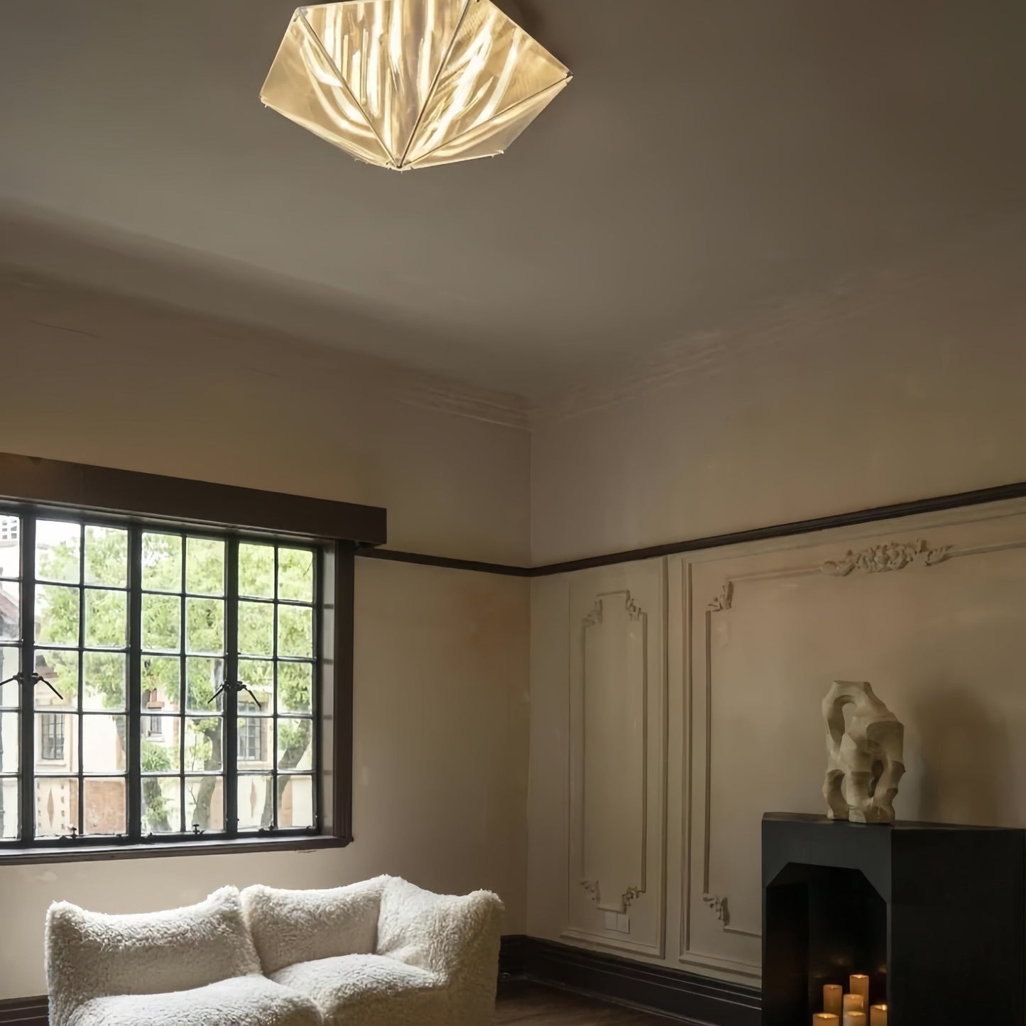 Zephyra Ceiling Light Modern Design Square Hexagon Living Room Bedroom