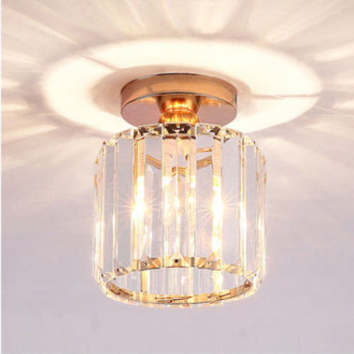 Zephyra Ceiling Light Modern Crystal Metal 3 Colours Living Room