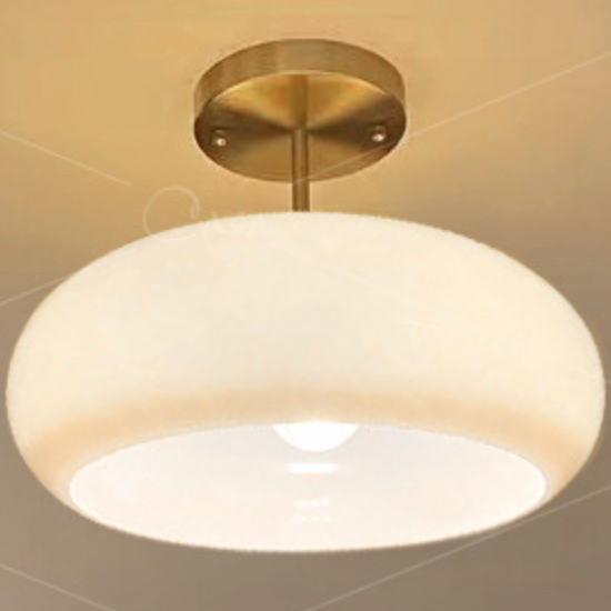 Halo Ceiling Light Retro Modern Entrance Hall Glass Hallway