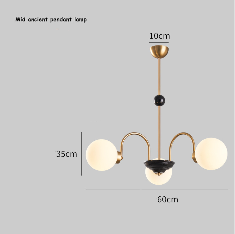 Aura Chandelier Vintage Wabi-Sabi Indoor Luxurious Metal Living Room