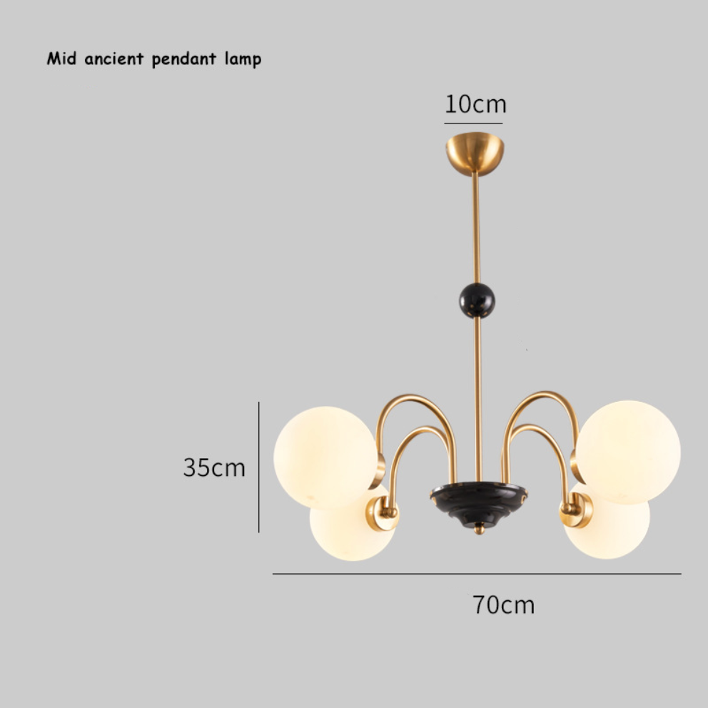 Aura Chandelier Vintage Wabi-Sabi Indoor Luxurious Metal Living Room