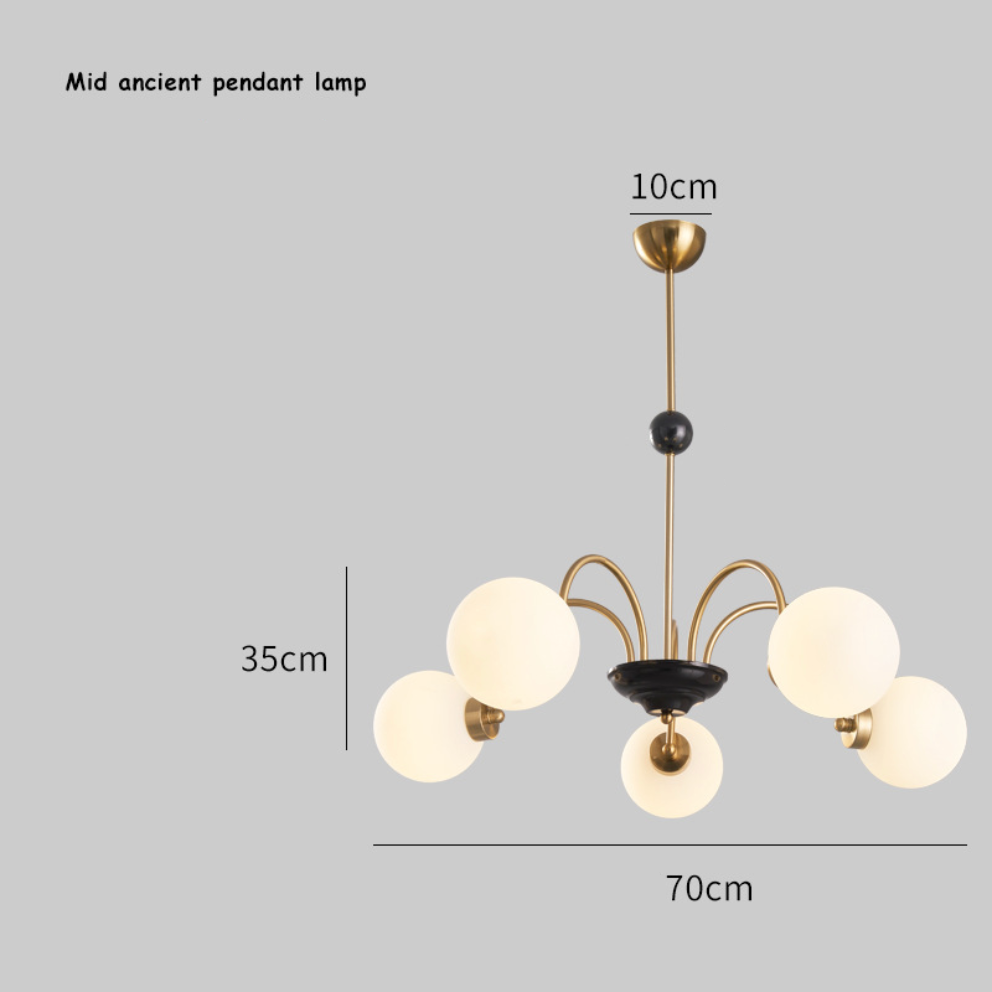 Aura Chandelier Vintage Wabi-Sabi Indoor Luxurious Metal Living Room