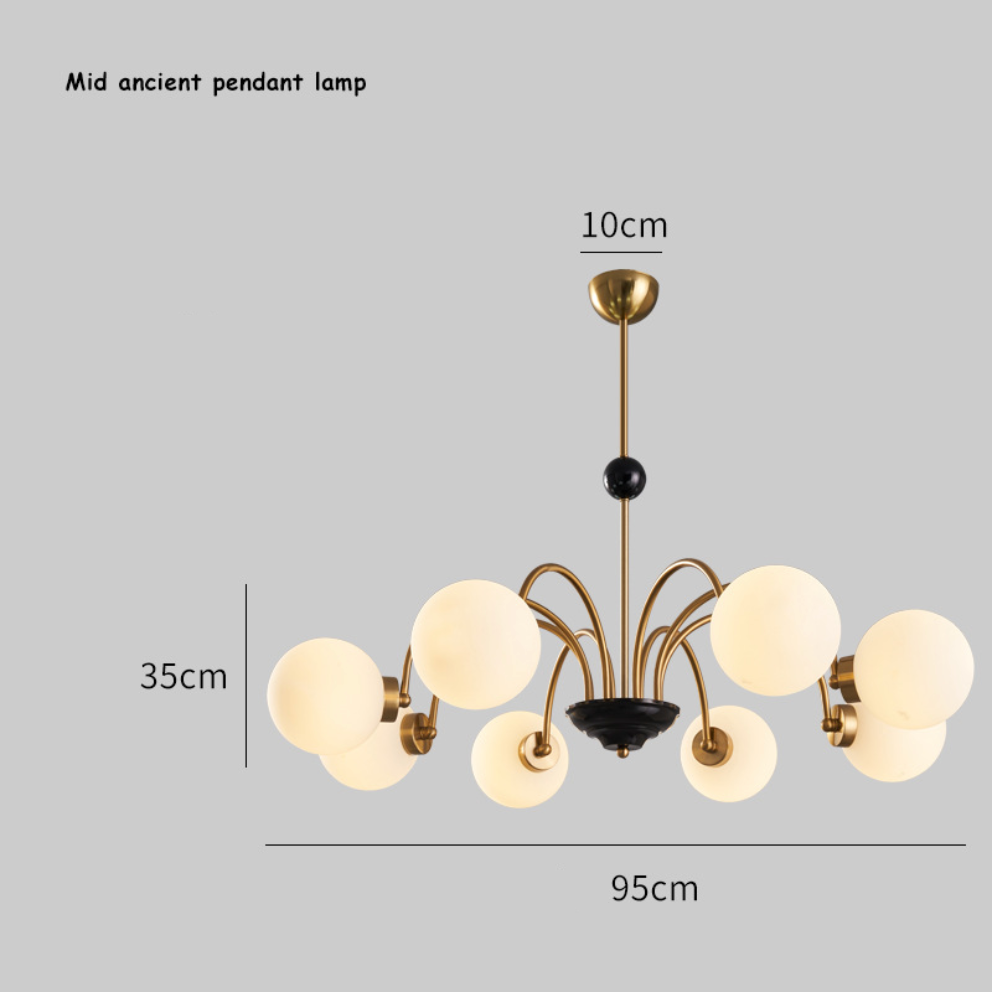 Aura Chandelier Vintage Wabi-Sabi Indoor Luxurious Metal Living Room