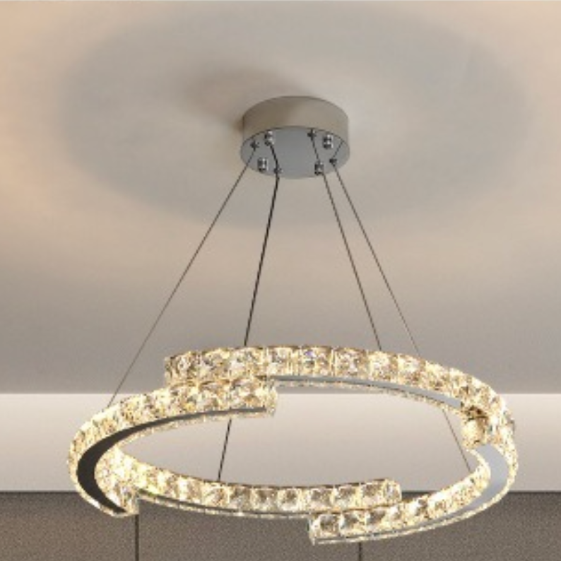 Aura Chandelier Luxury Elegant Crystal Living Room Bedroom