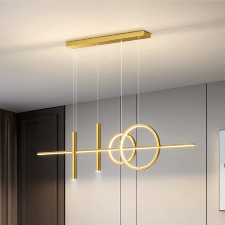 Elys Pendant Light Modern Linear Metal Bedroom Living Room