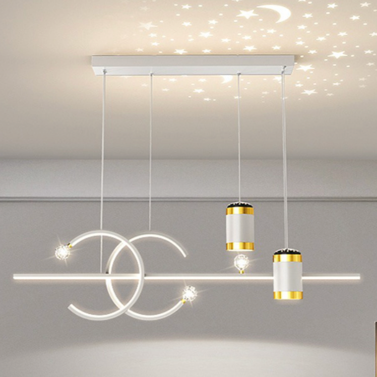 Elys Pendant Light Modern Linear Metal Bedroom Living Room