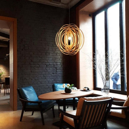 Nexa Pendant Light Wabi-Sabi LED Wood Bedroom Living Room