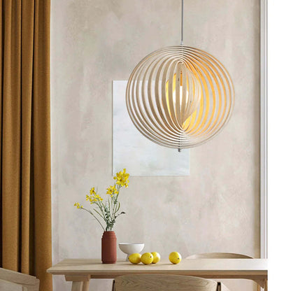 Nexa Pendant Light Wabi-Sabi LED Wood Bedroom Living Room