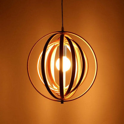 Nexa Pendant Light Wabi-Sabi LED Wood Bedroom Living Room