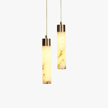 Mode Pendant Light Modern Brass Metal Alabaster Living Room Bedroom