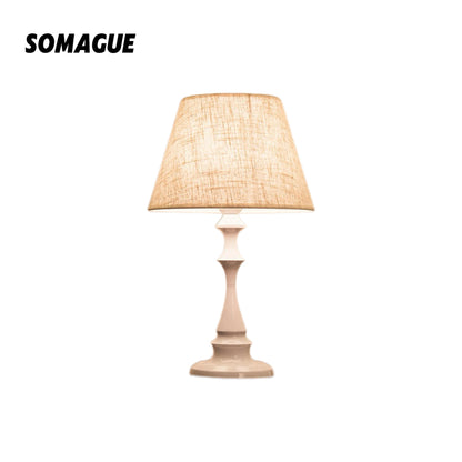 Mode Table Lamp Modern Luxury Metal Cloth Living Room Bedroom