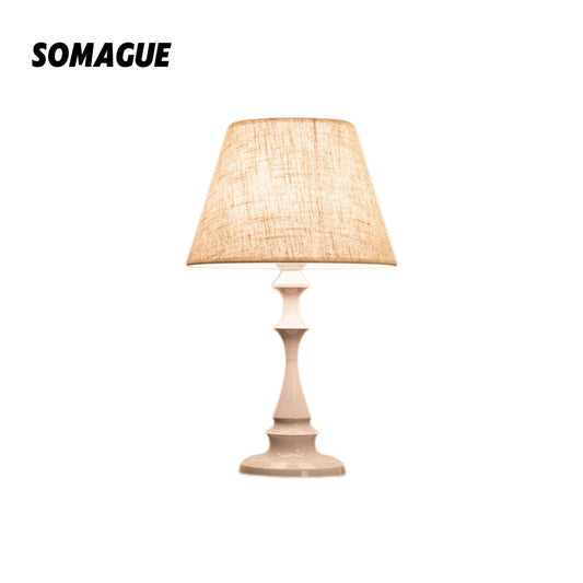 Mode Table Lamp Modern Luxury Metal Cloth Living Room Bedroom