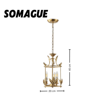 Mode Pendant Light Vintage Metal Bronze Gold Dining Room Bedroom