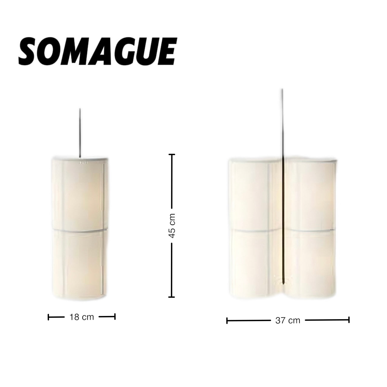 Nexa Pendant Light Wabi-Sabi Cylinder Lantern Fabric Living Room Bedroom