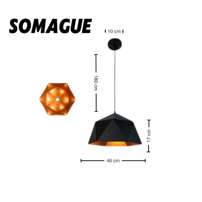 Yono Pendant Light Modern Shade Metal Bedroom Living Room